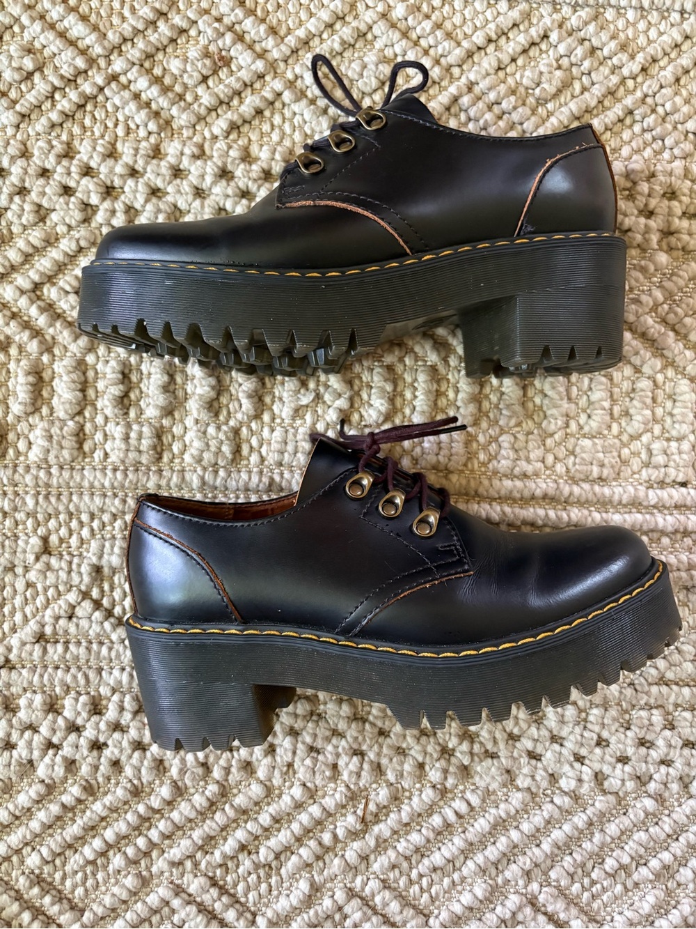 Women's Dr Martens Platform Oxford Shoes